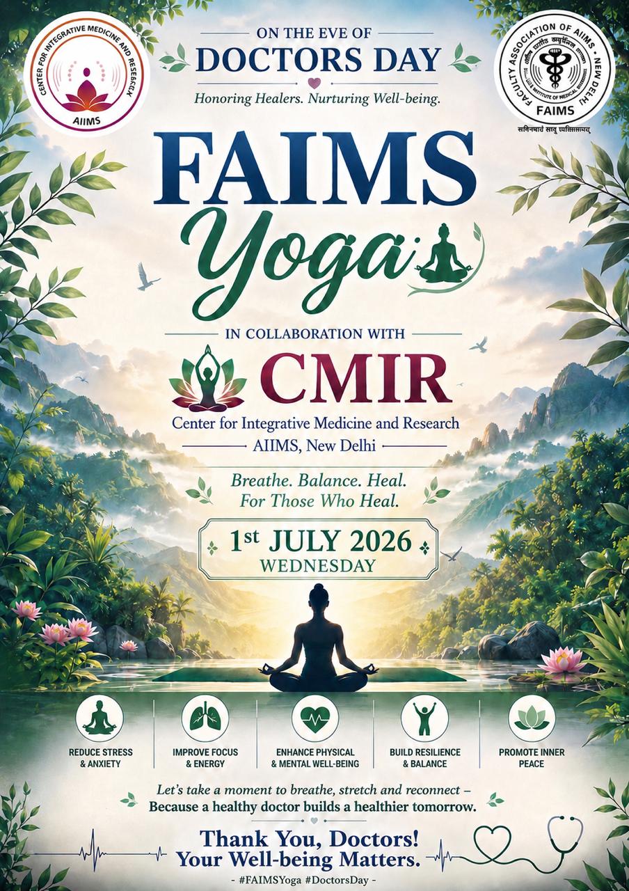FAIMS Yoga – Breathe, Balance & Heal on Doctors’ Day