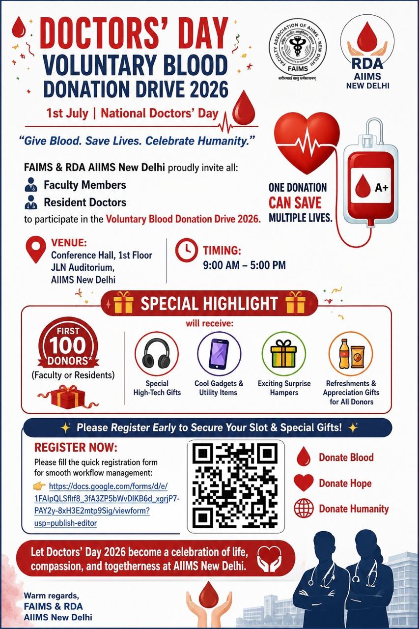Doctors’ Day 2026: Donate Blood, Save Lives, Celebrate Humanity