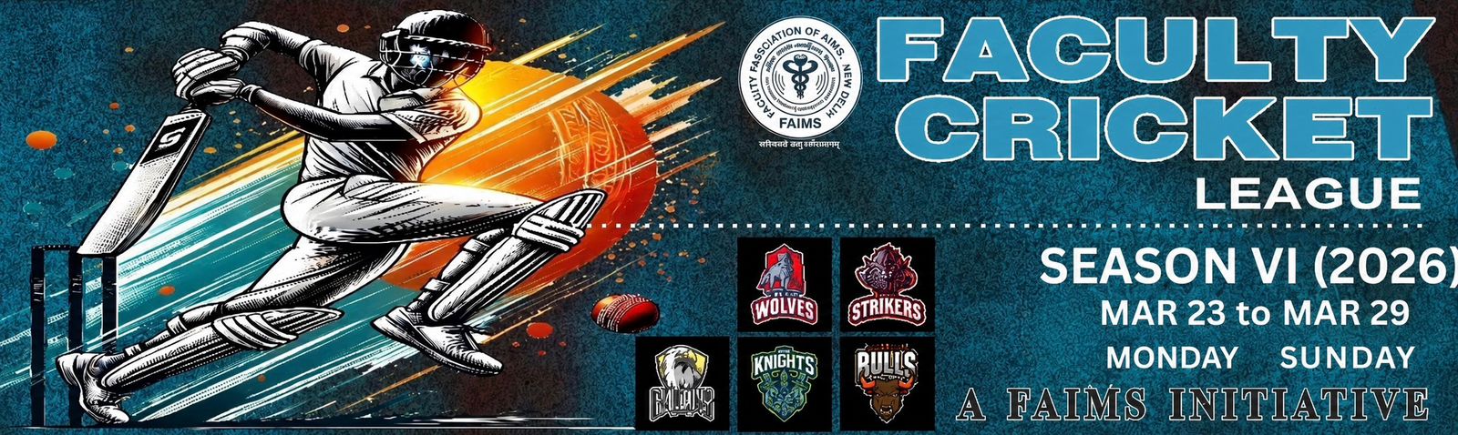 FAIMS Faculty Cricket League 2026 Concludes with Enthusiastic Participation